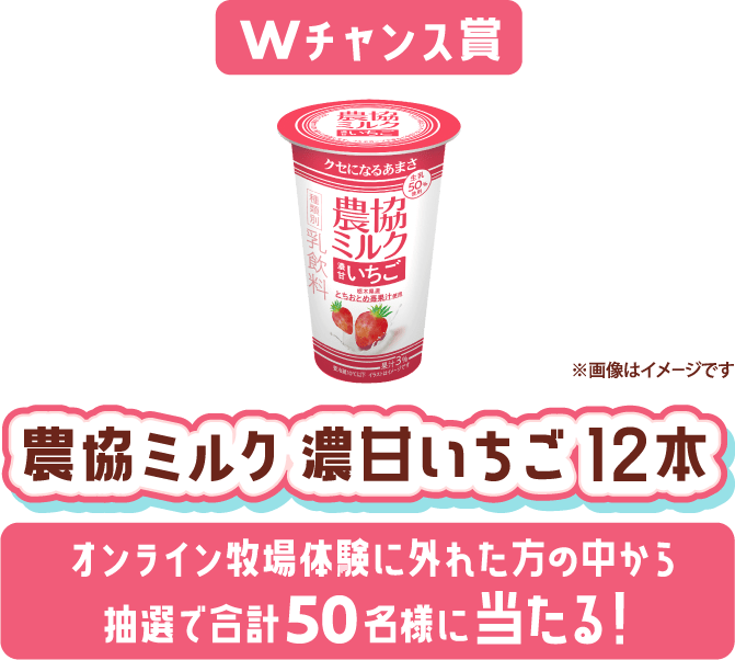 Wチャンス賞:JFグルメカード1,000円分